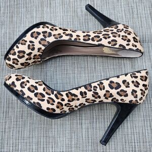 Franco Sarto Leopard Print Pumps Heels Women 6.5M